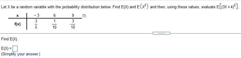 Solved Let X be a random variable with the probability | Chegg.com