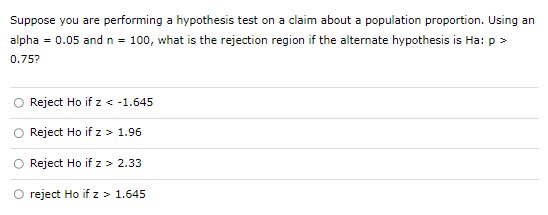 Solved Suppose you are performing a hypothesis test on a | Chegg.com