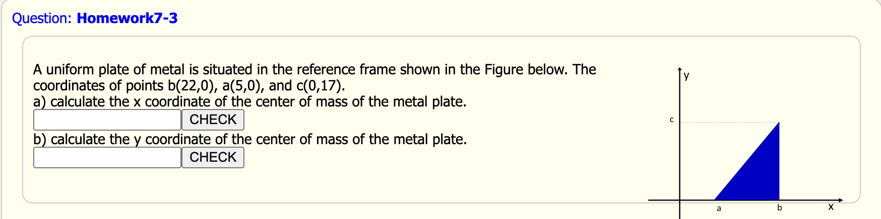 Solved A Uniform Plate Of Metal Is Situated In The Reference | Chegg.com