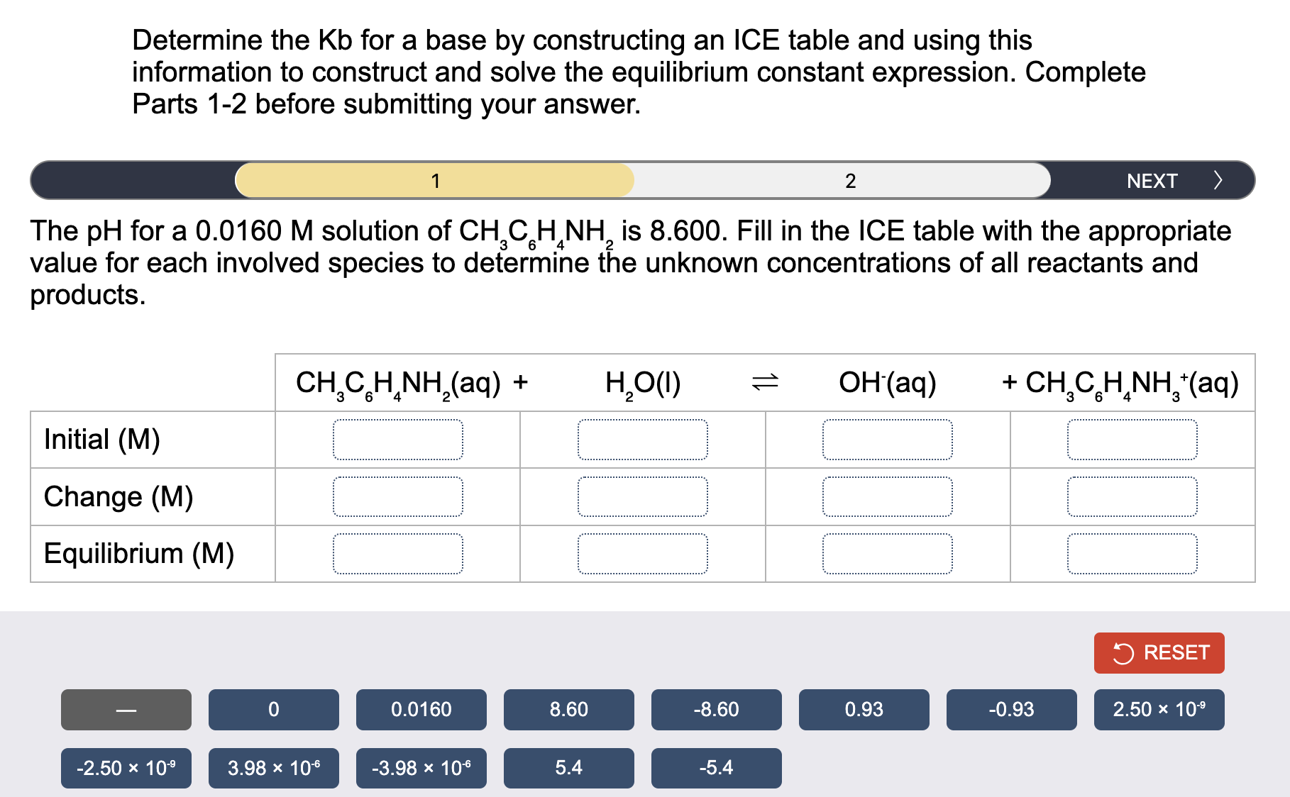 Solved Determine the Kb for a base by constructing an ICE | Chegg.com