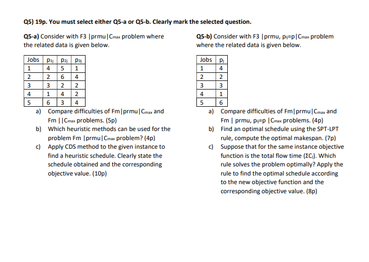 Solved Q5) 19p. ﻿You Must Select Either Q5-a Or Q5-b. | Chegg.com