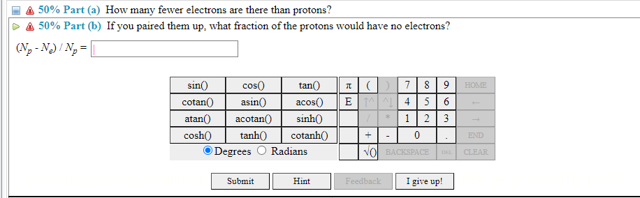 (7\%) Problem 3: A bacterium has 4.2×1016 protons and | Chegg.com