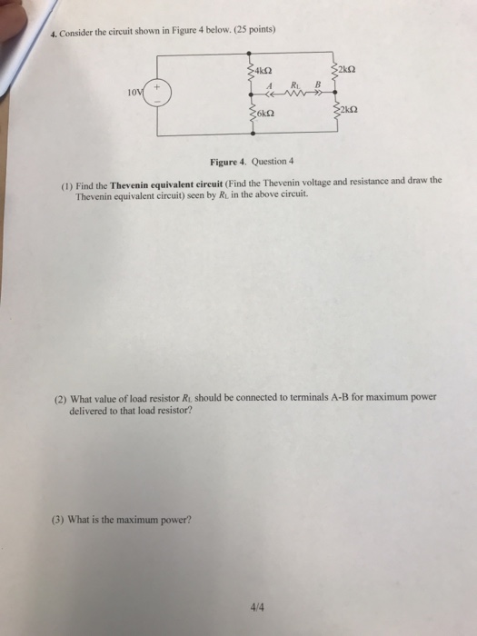 Solved 4. Consider the circuit shown in Figure 4 below.(25 | Chegg.com