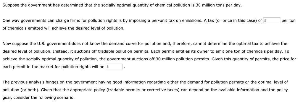 Solved Paper factories emit chemicals as a waste product. | Chegg.com