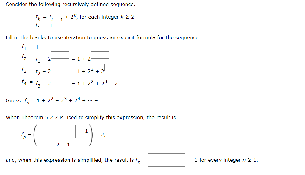 Solved Consider the following recursively defined sequence. | Chegg.com