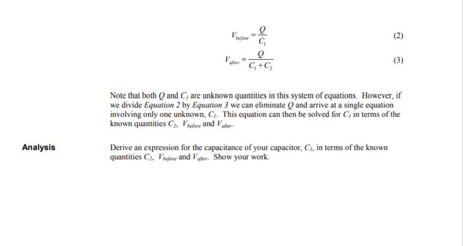 Solved Please Derive The Equation For C1 In Terms Of The Chegg Com