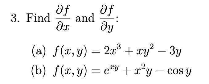 Solved Find delfdelx ﻿and delfdely | Chegg.com