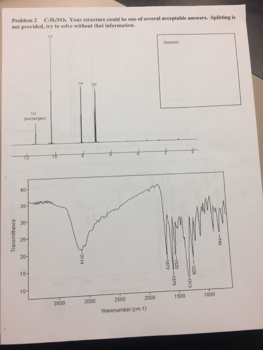 Solved Spectroscopy Problem-Solving Recitation N Name | Chegg.com