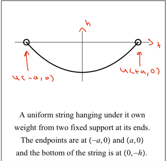 Solved Problem \#1 (40 points) - The True Hanging String
