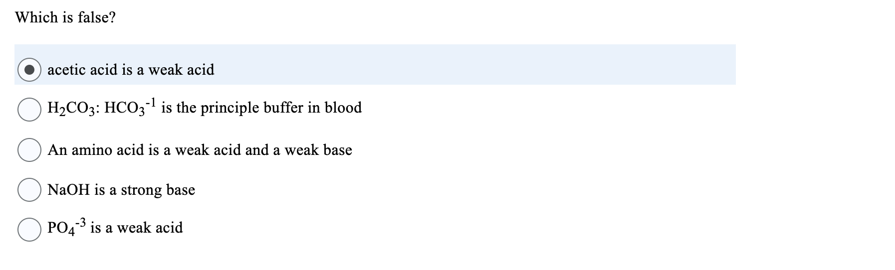 Solved Which Is False Acetic Acid Is A Weak Acid Chegg Com   PhpQUd17d