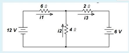 Solved Find the i1, i2 and i3 current in the circuit given | Chegg.com