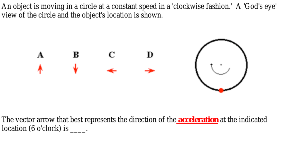 Solved An object is moving along a circular path. Which one | Chegg.com