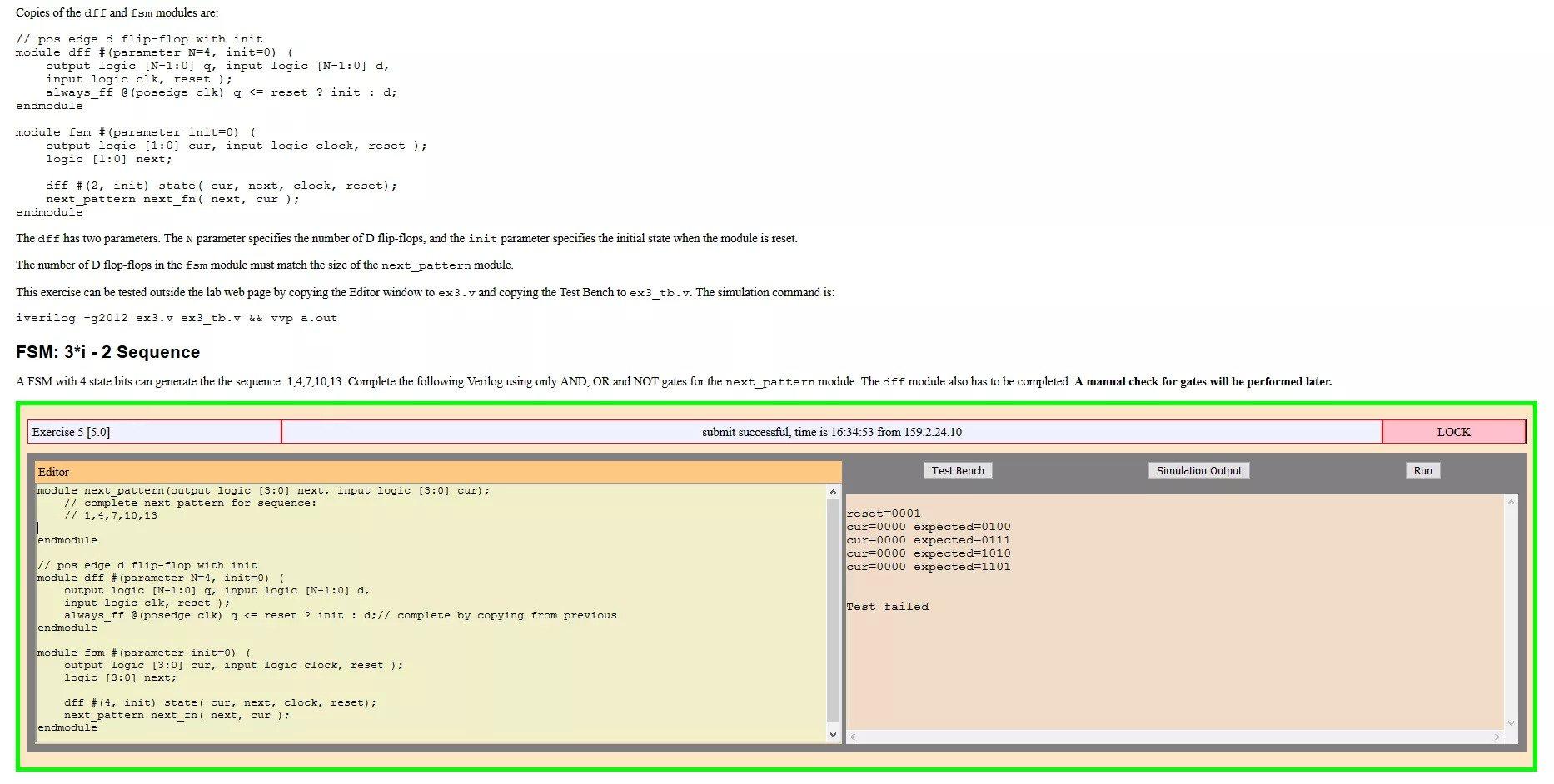Copies of the dff and fom modules are: // pos edge d | Chegg.com