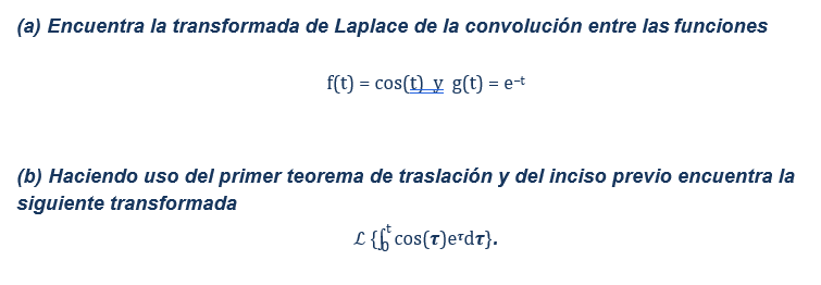 Solved (a) Find the Laplace transform of the convolution | Chegg.com