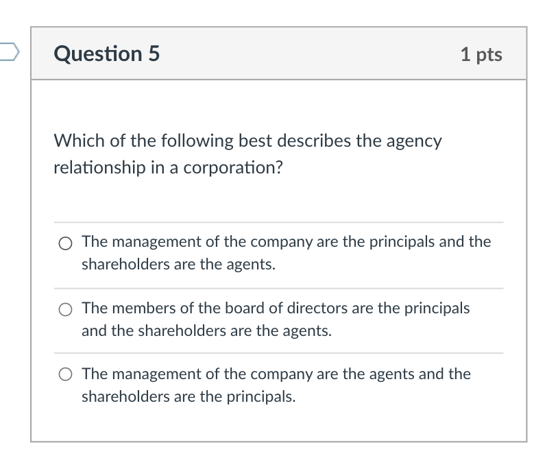 Solved Question 5 1 pts Which of the following best | Chegg.com