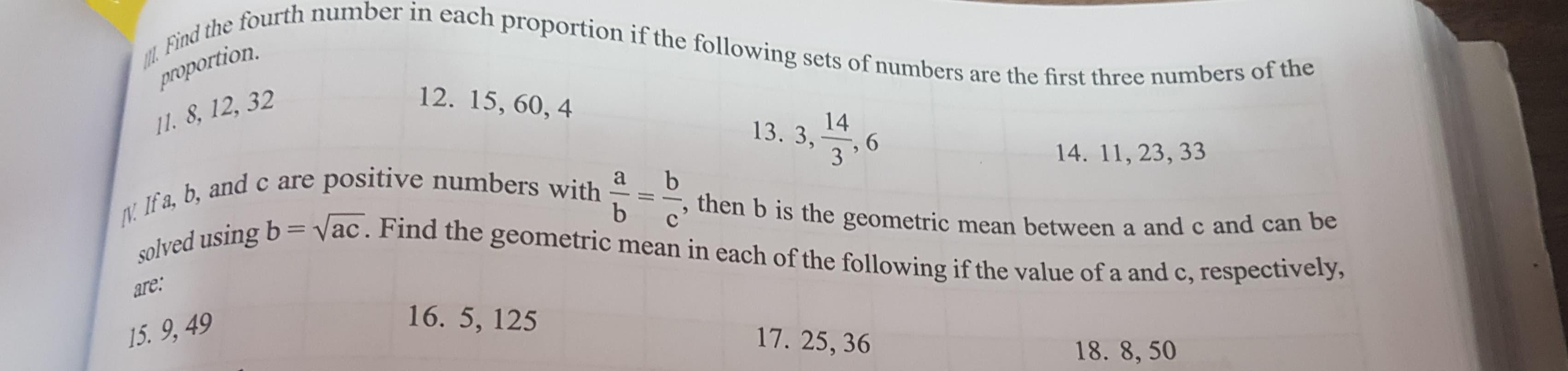 12 15 and 4 5 proportion or not