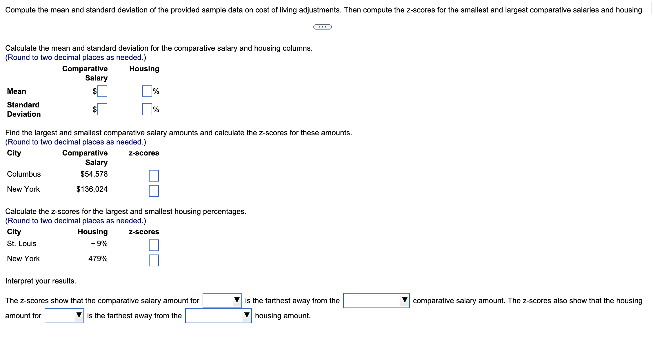 Solved Compute the mean and standard deviation of the | Chegg.com