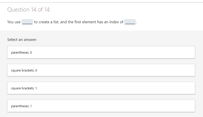 Solved Question 1 of 14 : What is a benefit of using the | Chegg.com