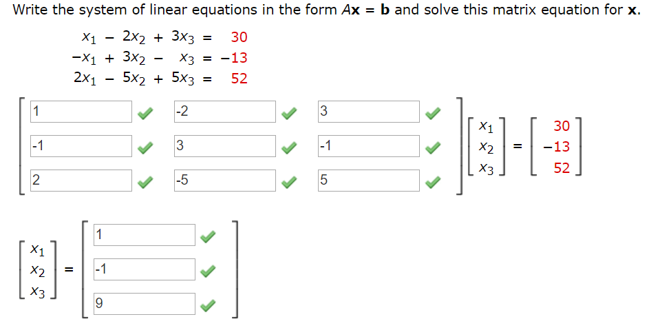 Solved Write The System Of Linear Equations In The Form Ax B | Chegg.com