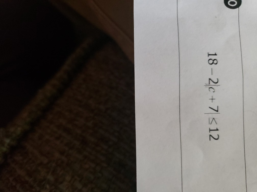 Solved 18 - 2c +7 512 | Chegg.com