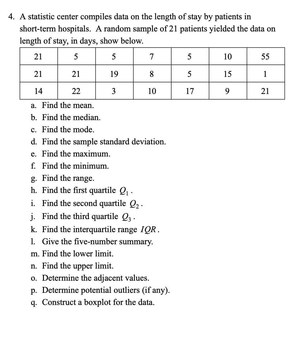 Solved 1. Define The Following: A. Population B. Sample C. | Chegg.com