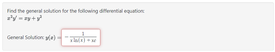 Solved Find the general solution for the following | Chegg.com