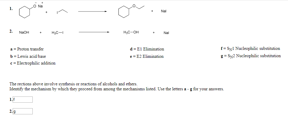 Solved O Na 1. +Nal 2. NaOHH3C H3C-OH + Nal a Proton | Chegg.com