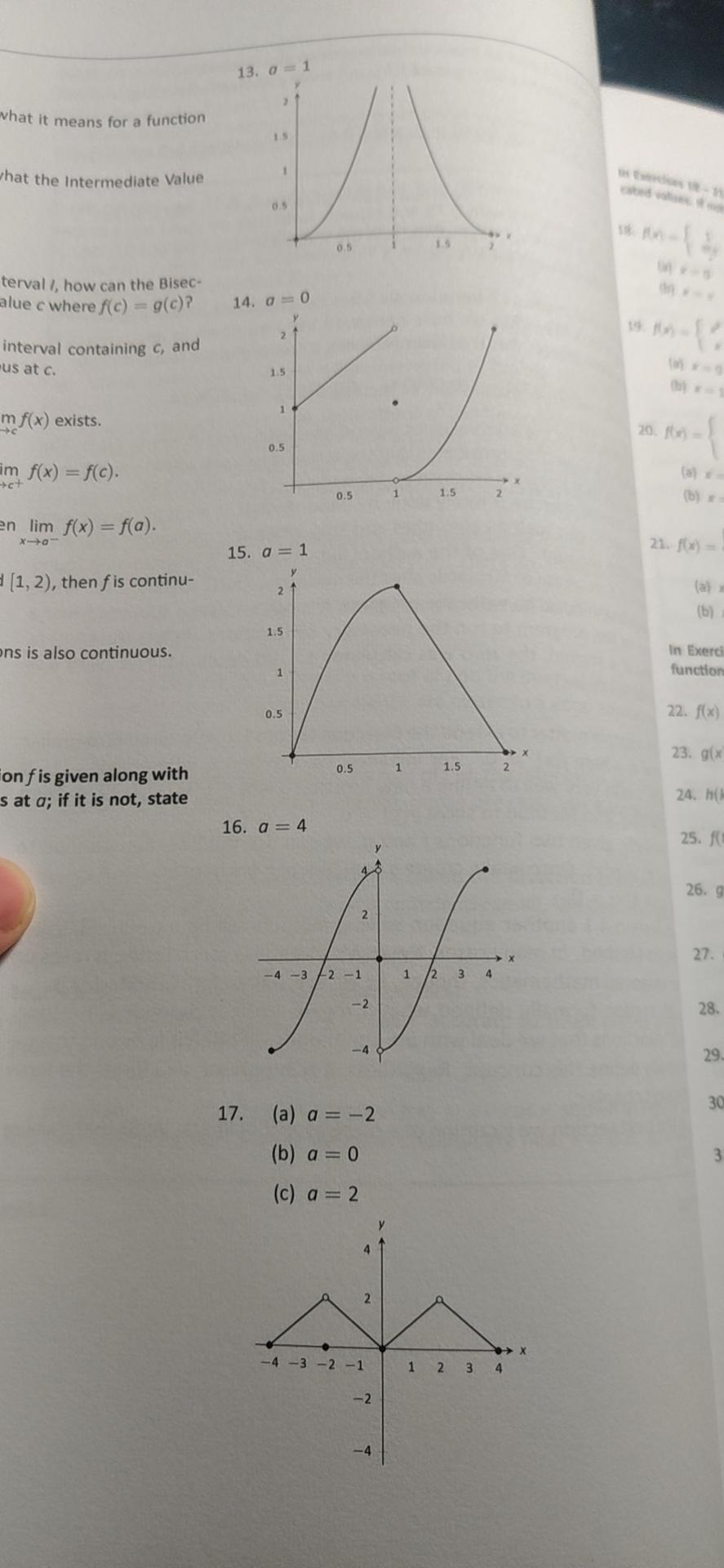 Solved Problems In Exercises 11 - 17, a graph of a function | Chegg.com