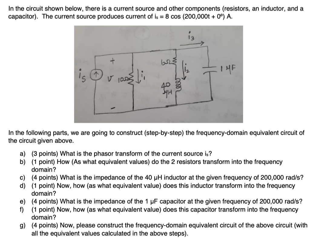 Solved In the circuit shown below, there is a current source | Chegg.com