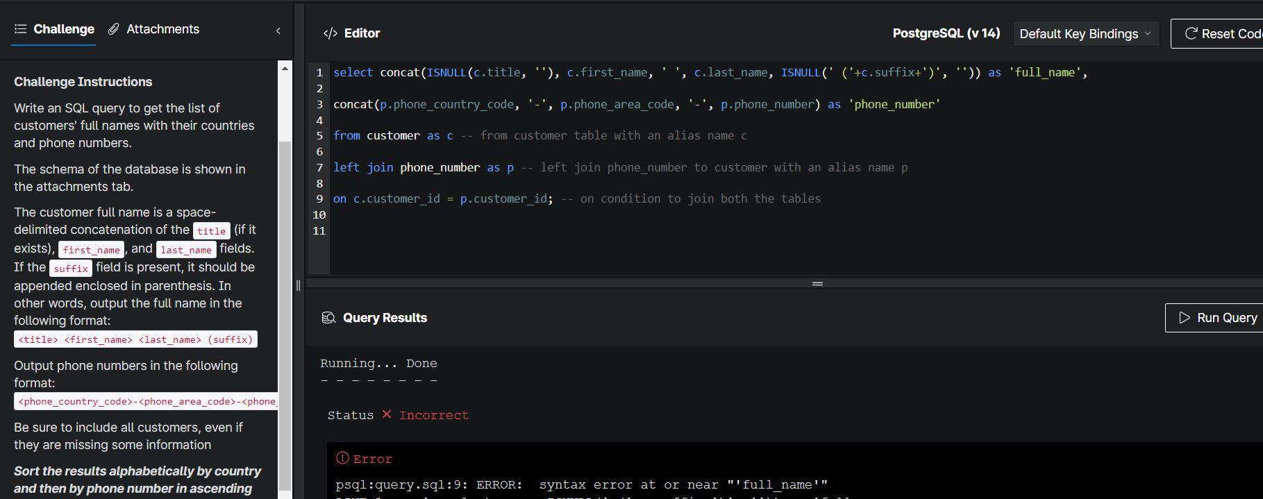 Please check the error | Chegg.com