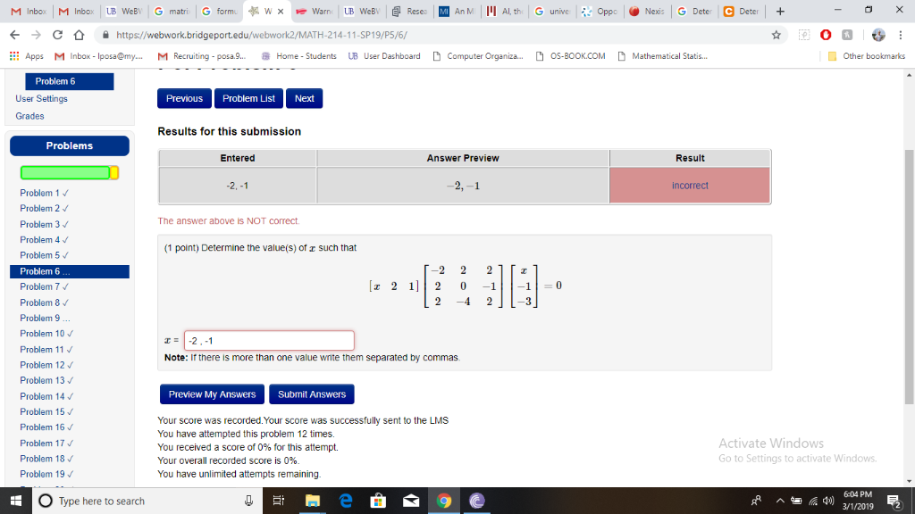 Solved I have tried this a lot of times, every time I get 2 | Chegg.com
