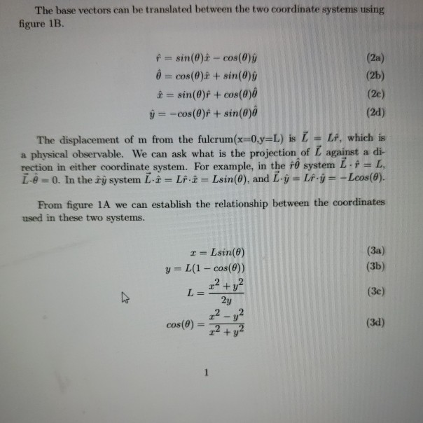 Solved Use The Following Equations To Solve For The Follo Chegg Com