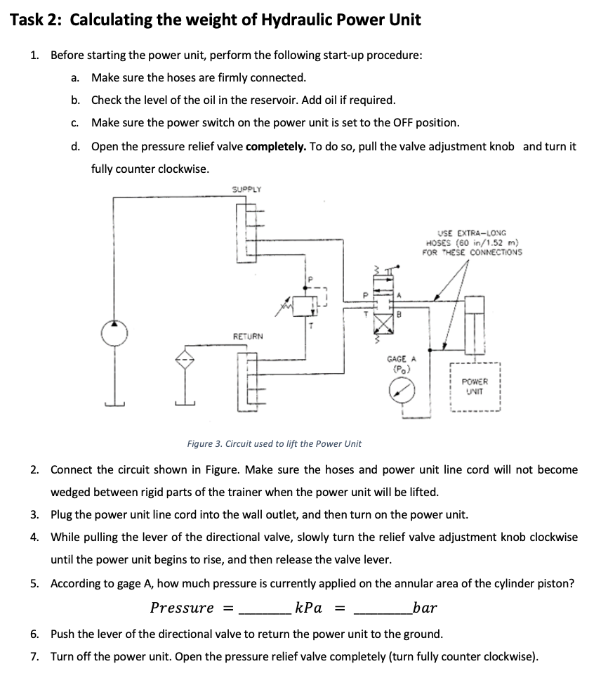 Task 1 Setup and function of a hydro pump Hydro