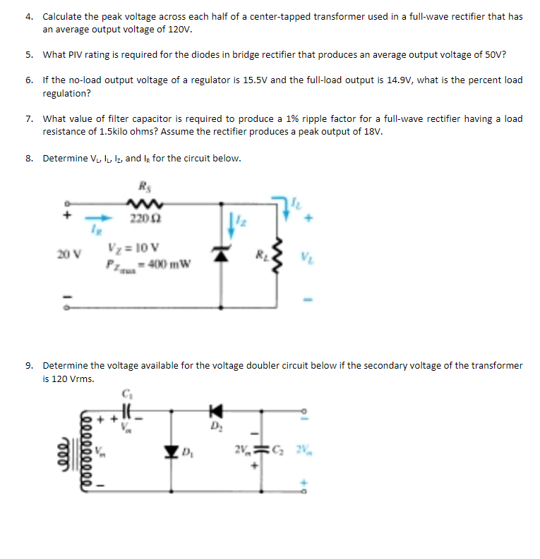 Solved Workbook 3.1 Rectifiers, Power Supply, Filters,