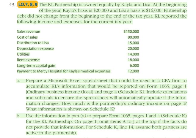 How To Calculate Partner S Basis