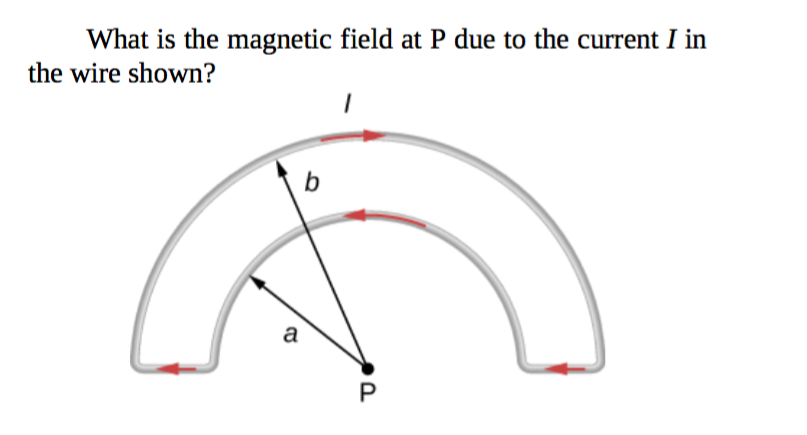 Solved What is the magnetic field at P due to the current I | Chegg.com