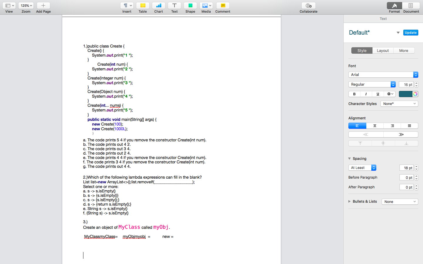 Solved Tv EL 1 125% Zoom + Add Page Tv Insert + Collaborate | Chegg.com