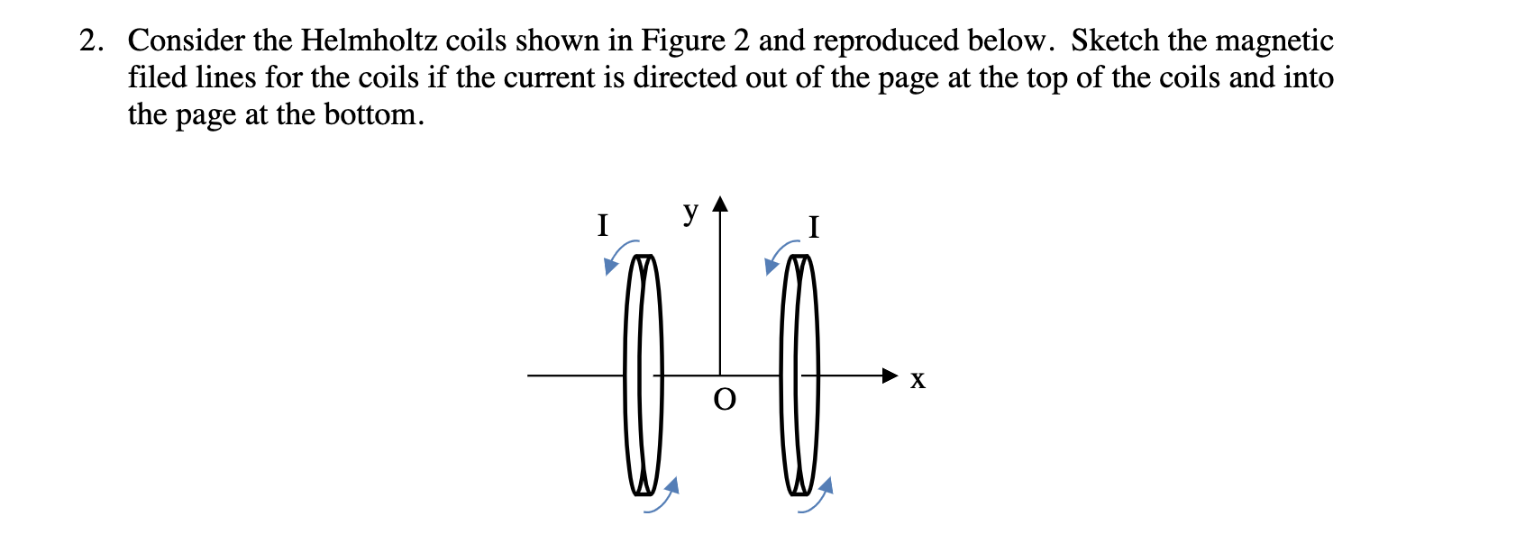 Solved Consider the Helmholtz coils shown in Figure 2 and | Chegg.com