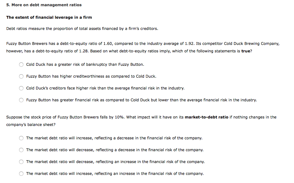 solved-5-more-on-debt-management-ratios-the-extent-of-chegg