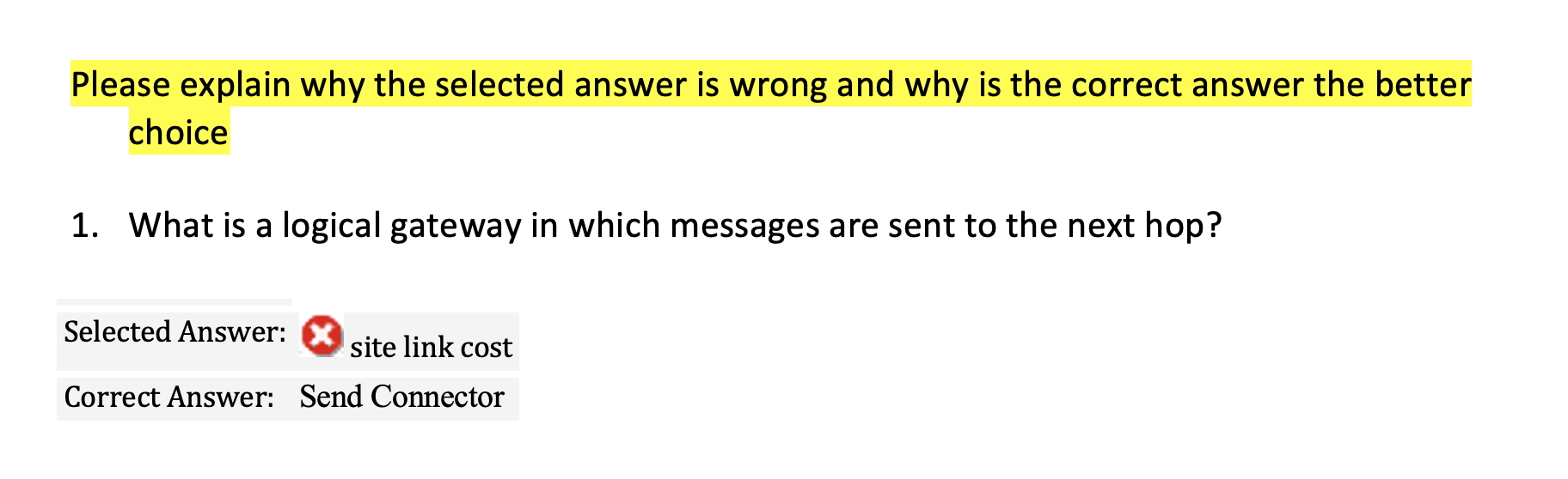 Solved Please explain why the selected answer is wrong and | Chegg.com