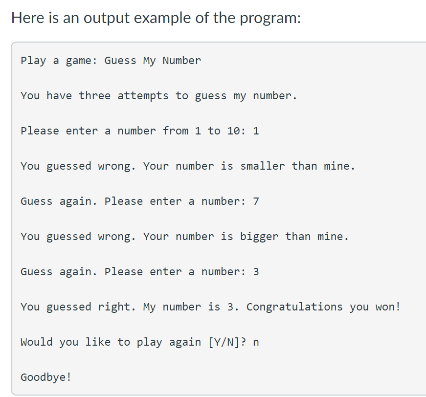 In this assignment you will implement a simple game | Chegg.com