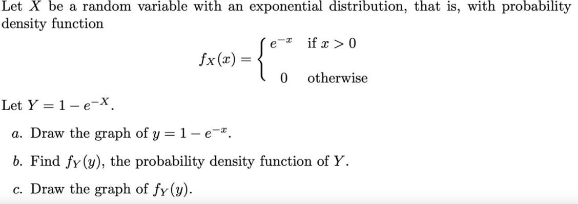 Solved Let X be a random variable with an exponential | Chegg.com