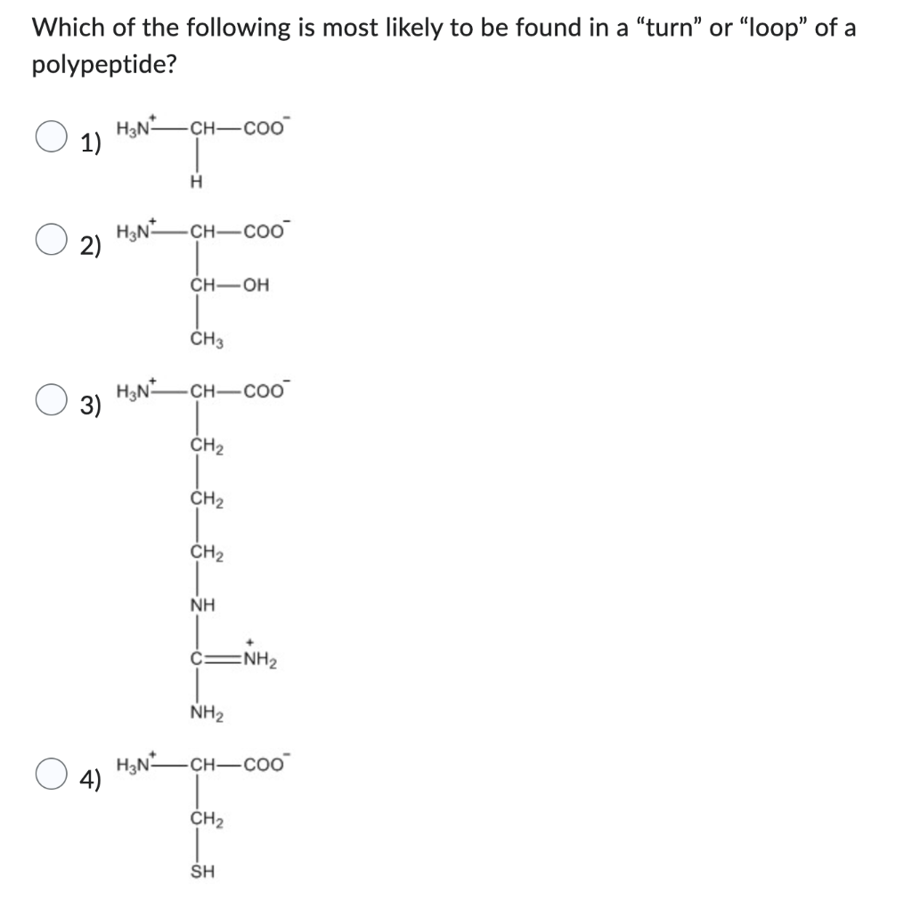 Solved Which of the following is most likely to be found in | Chegg.com