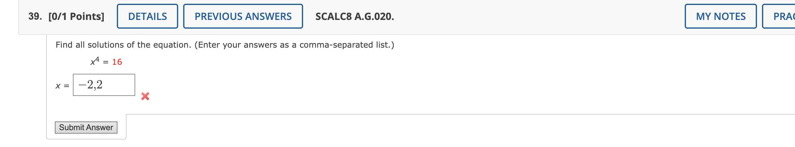Solved Find all solutions of the equation. (Enter your | Chegg.com