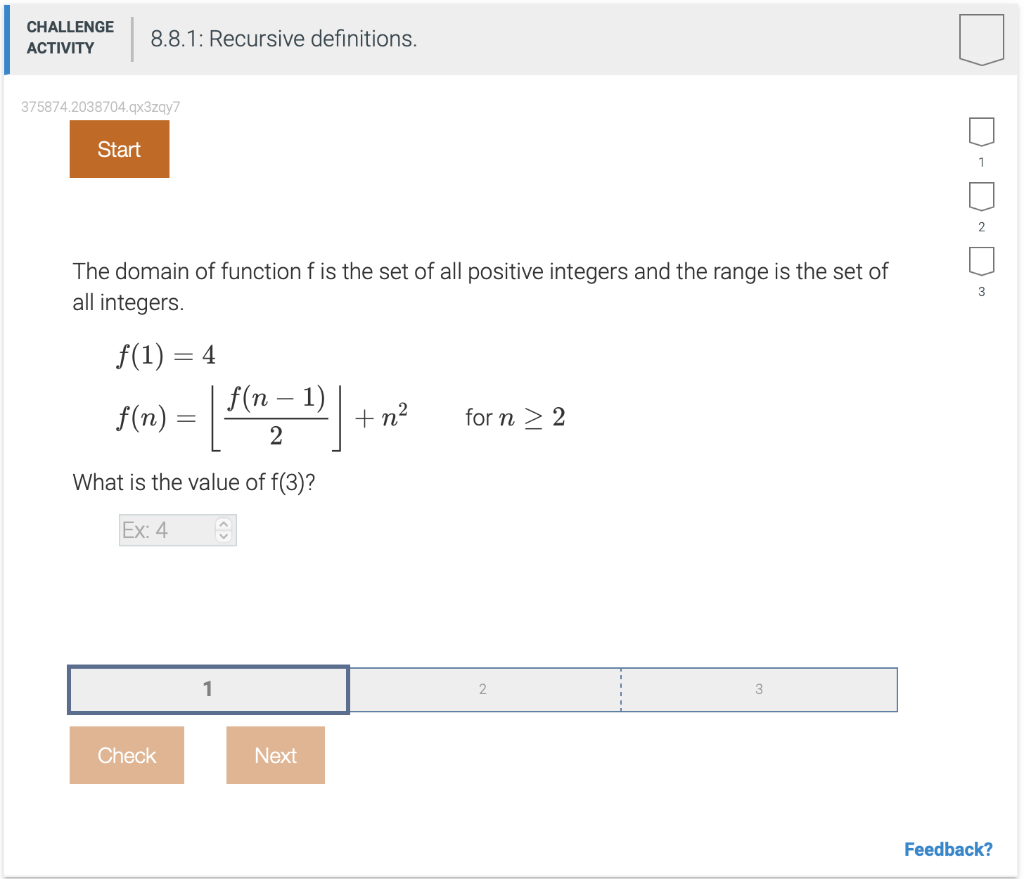 Solved CHALLENGE ACTIVITY 8.8.1: Recursive definitions. | Chegg.com