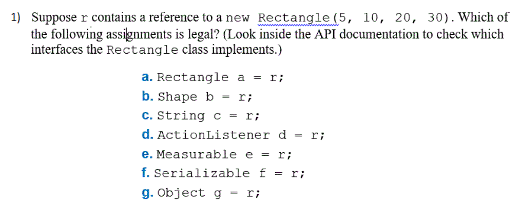 Suppose R Contains A Reference To A New Rectangle