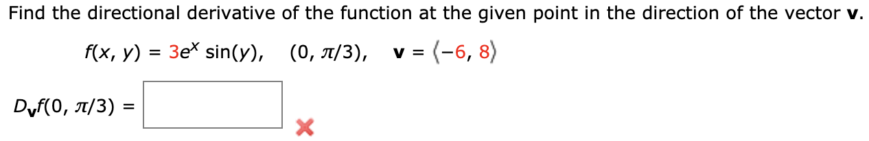 Solved Find the directional derivative of the function at | Chegg.com