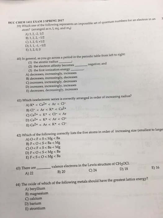 Chemistry Archive | April 07, 2017 | Chegg.com orbital diagram for ca2 