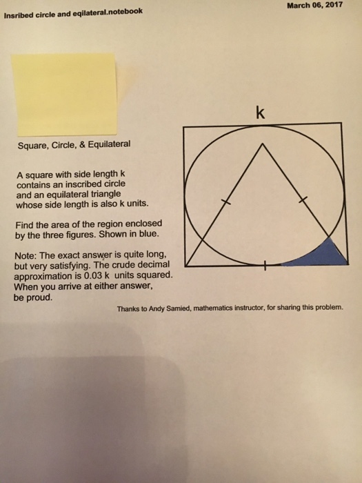 solved-a-square-with-side-length-k-contains-an-inscribed-chegg