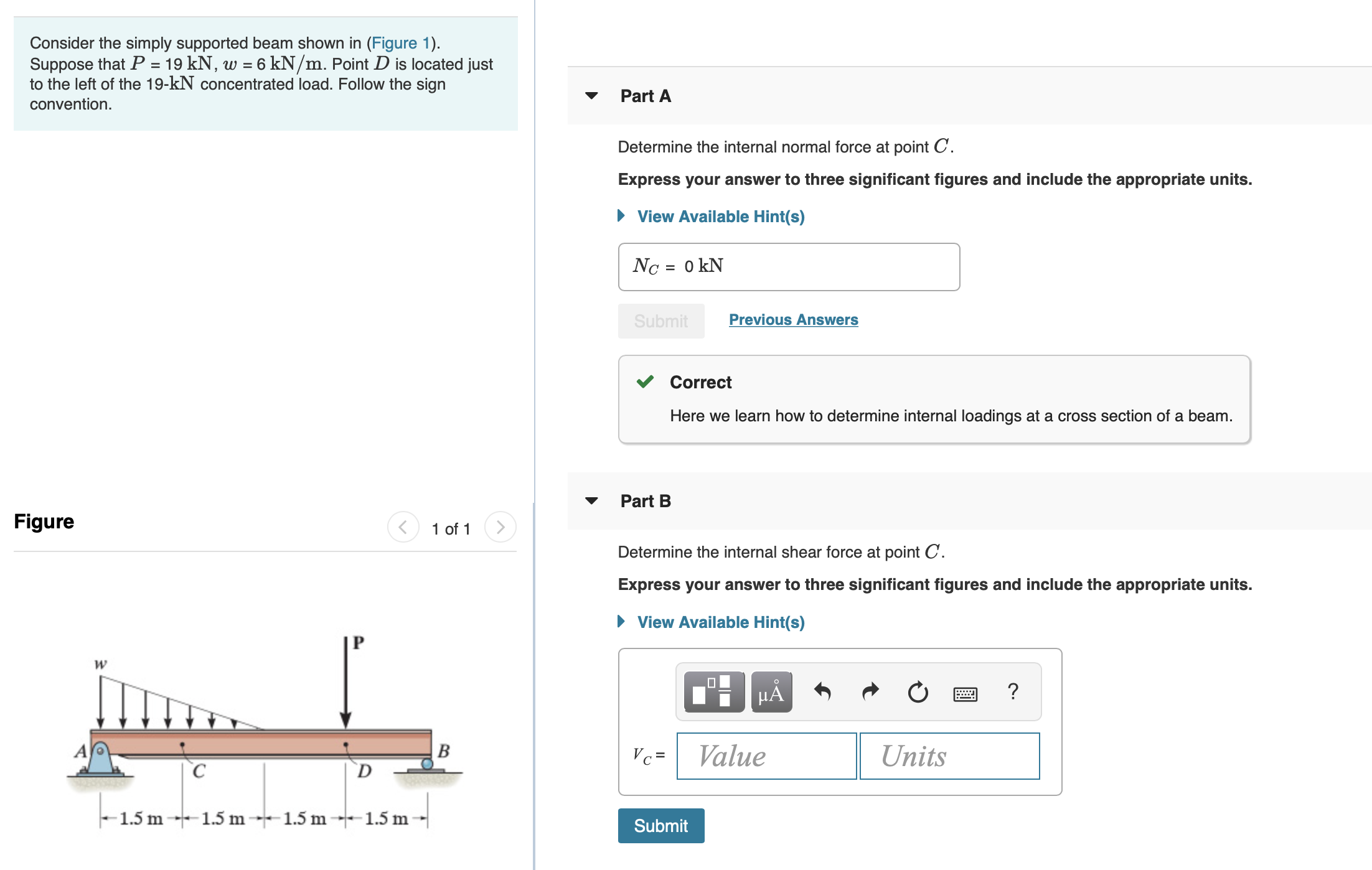 Solved Consider the simply supported beam shown in (Figure | Chegg.com
